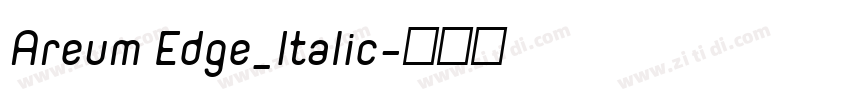 Areum Edge_Italic字体转换 Areum Edge_Italic字体转换